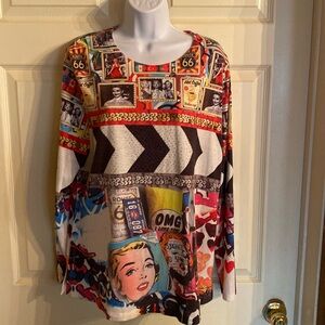 Women’s large TESORO MODA top